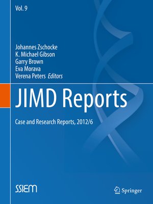 cover image of JIMD Reports--Case and Research Reports, 2012/6